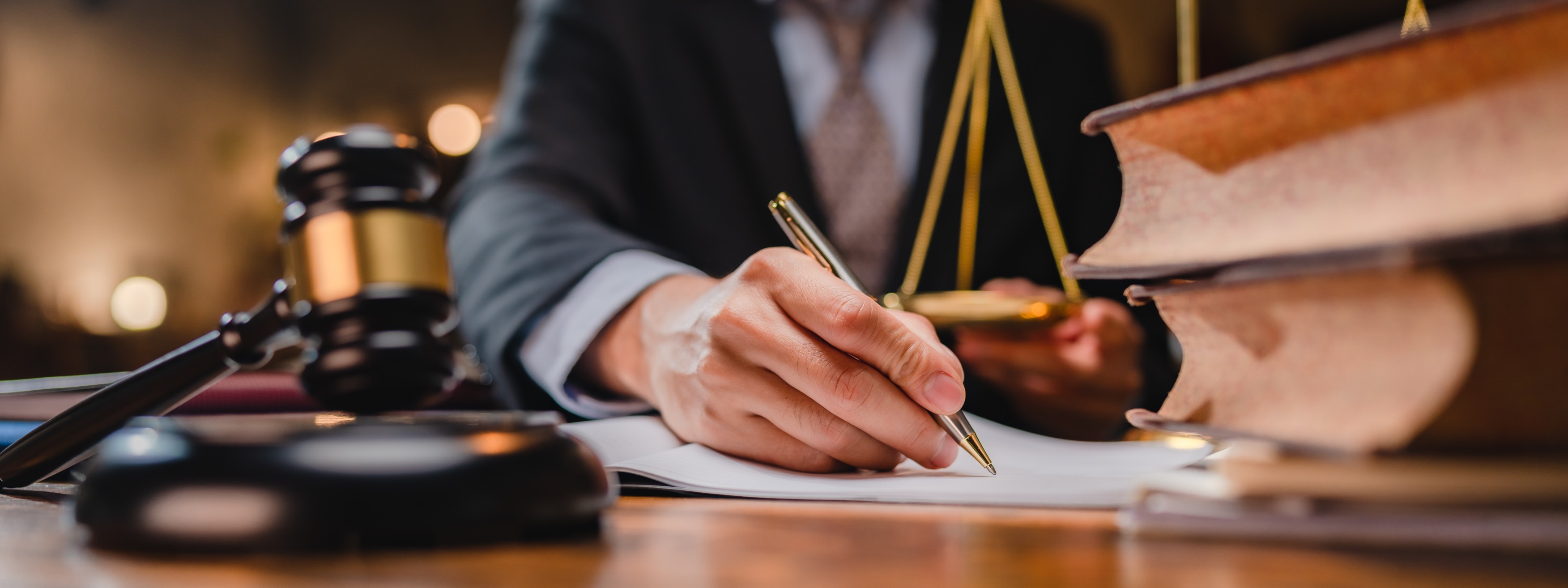 Solicitor advising on family law documents